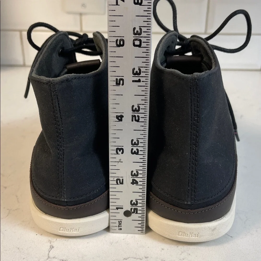 OluKai Chukka Boots Nalukai Kapa Boot Black High-Top Men's Shoes Size 11.5